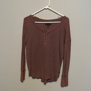 Purple American eagle Henley